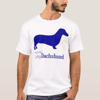 Original Lucky Dachshund blue logo T-Shirt
