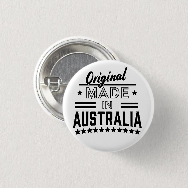 Original made in Australia Button (Front & Back)