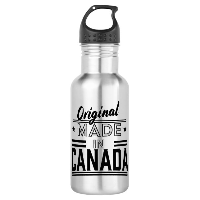 Original Made in Canada logo Stainless Steel Water Bottle (Front)