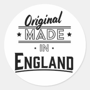 Original Made in England Classic Round Sticker
