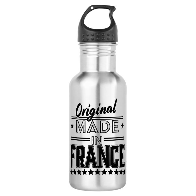 Original made in France logo Stainless Steel Water Bottle (Front)