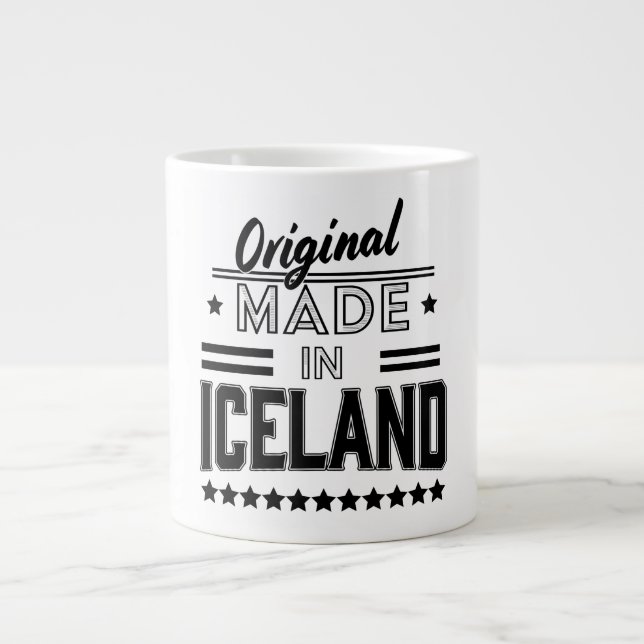 Original made in Iceland Giant Coffee Mug (Front)