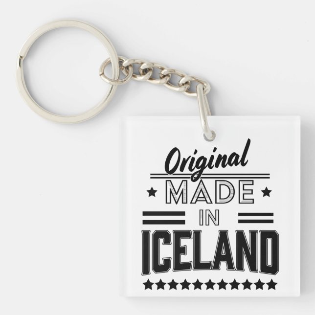 Original made in Iceland Keychain (Front)