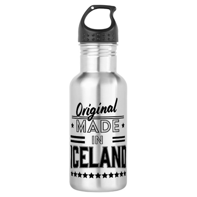 Original made in Iceland Stainless Steel Water Bottle (Front)