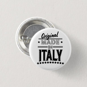 Original made in Italy logo Button