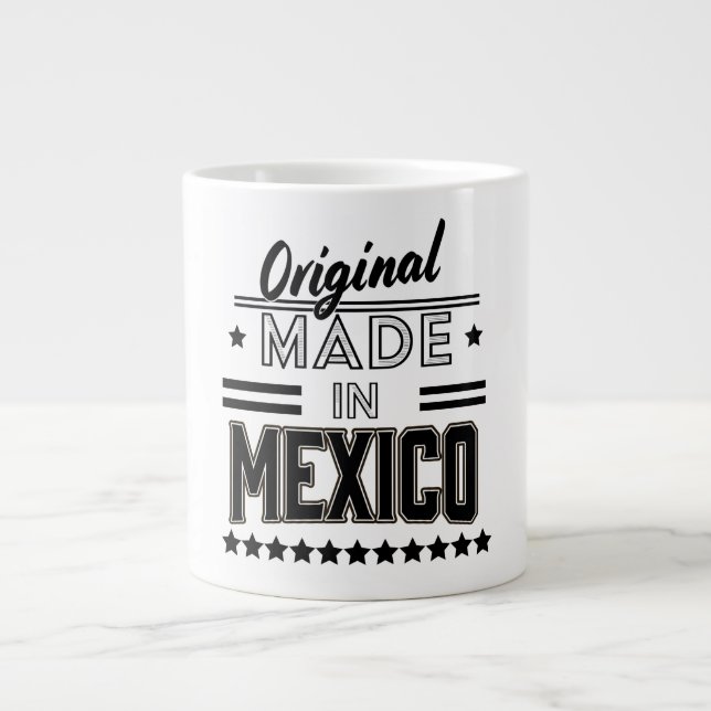 Original made in Mexico Giant Coffee Mug (Front)