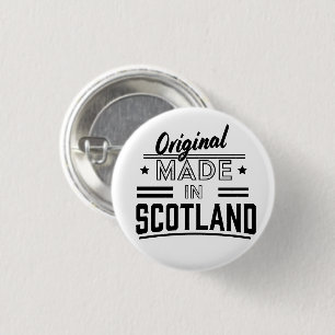 Original Made in Scotland retro logo Button