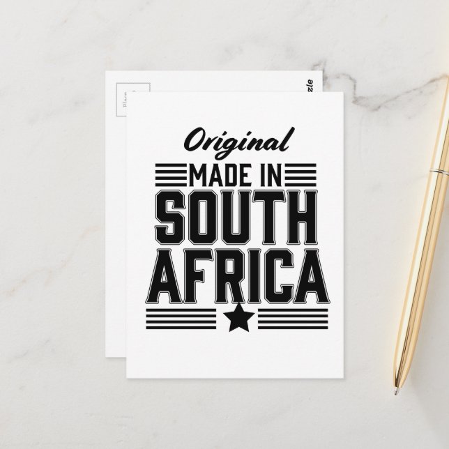 Original made in South Africa Postcard (Front/Back In Situ)