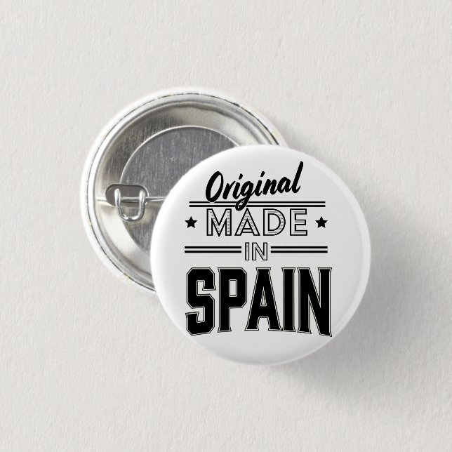 Original made in Spain Button (Front & Back)