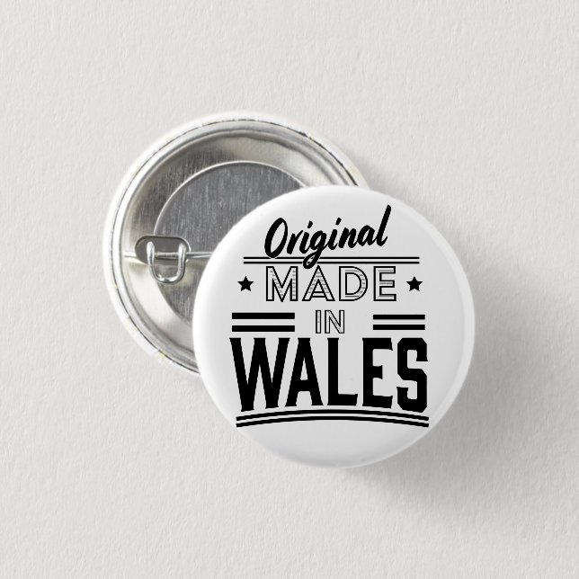 Original made in Wales Button (Front & Back)