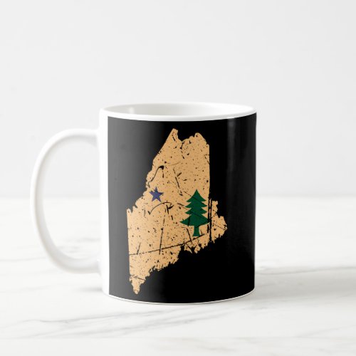 Original Maine State Flag Dirigo Northern New Engl Coffee Mug