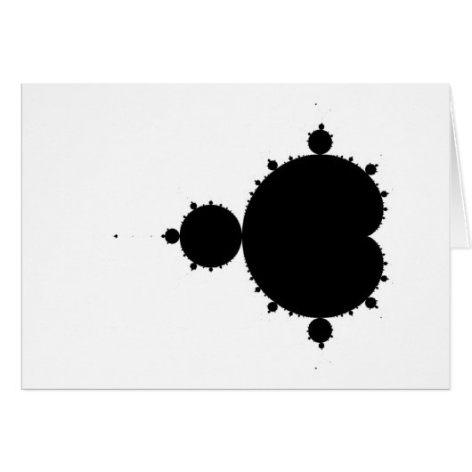Original Mandelbrot Set 01 - Fractal Card (Front Horizontal)
