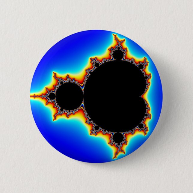 Original Mandelbrot Set 03 - Fractal Button (Front)