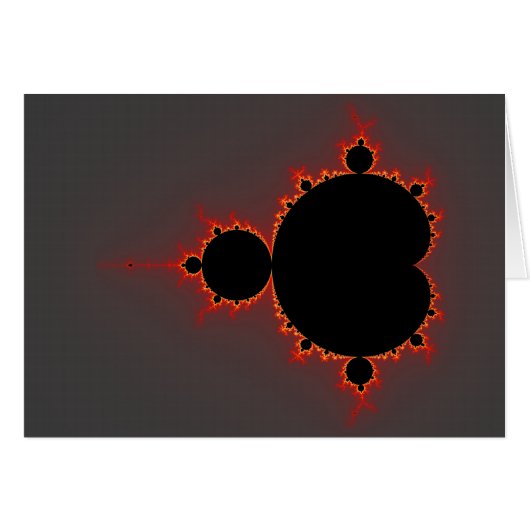 Original Mandelbrot Set - Fractal Card (Front Horizontal)