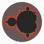 Original Mandelbrot Set - Fractal Classic Round Sticker