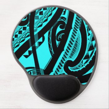 Original Maori Tattoo In Beautiful Bright Color Gel Mouse Pad by MarkStorm at Zazzle