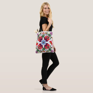 Original Matyo Hungarian Folk Custom Name Tote Bag