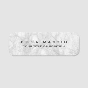 Original Modern Minimalist Grey Background Unique Name Tag