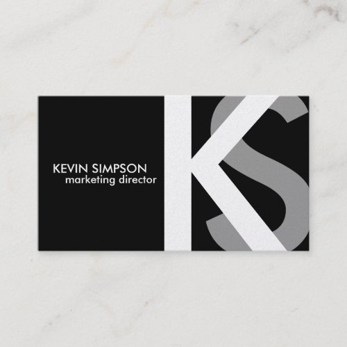 {Original} Modern Monogram Business Cards