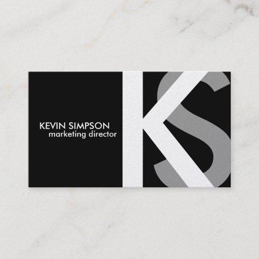 Customizable {Original} Modern Monogram Business Cards