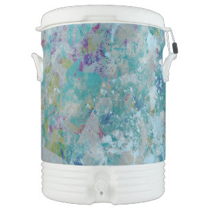 Original Modern One Of A Kind Abstract Art Design Beverage Cooler