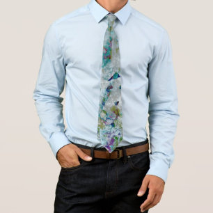 Original Modern One Of A Kind Abstract Art Design Neck Tie