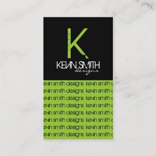 Customizable Original Monogram Business Cards