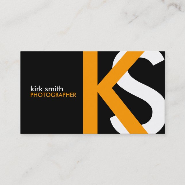 [ORIGINAL] Monogram Business Cards (Front)