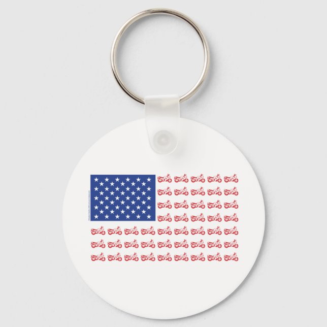 original-Motorcycle-Flag- Keychain (Front)