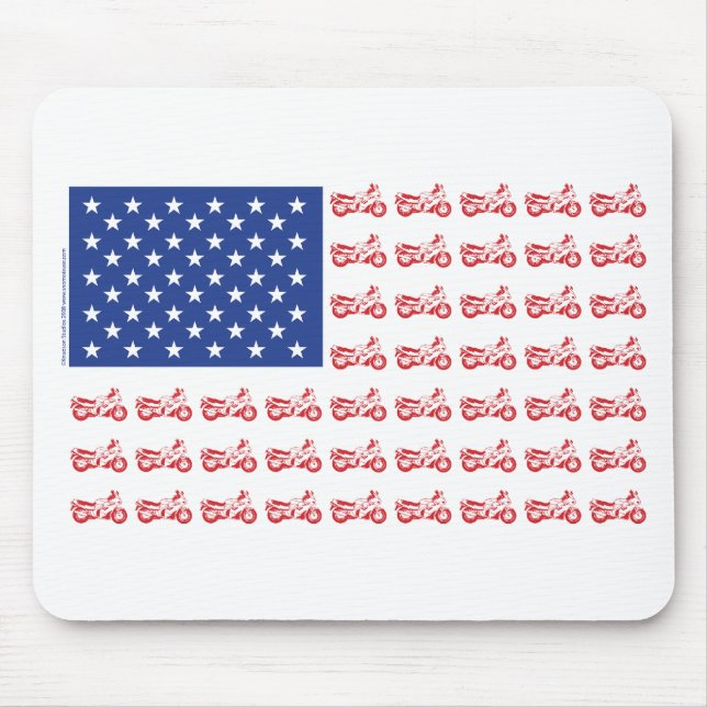 original-Motorcycle-Flag- Mouse Pad (Front)