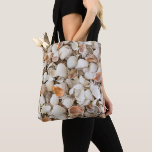 Original nature pattern Seashell style background Tote Bag