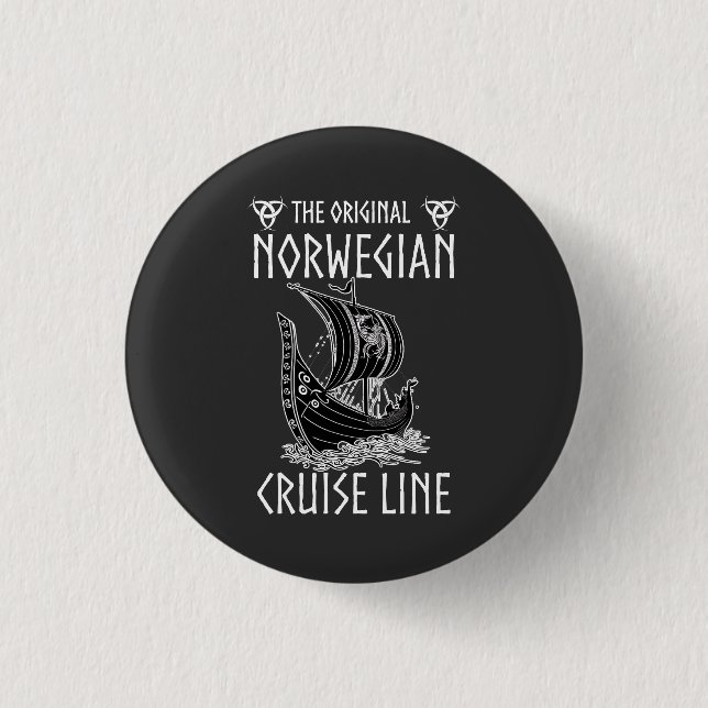 Original Norwegian Cruise Line - Nostalgic Voyage  Button (Front)
