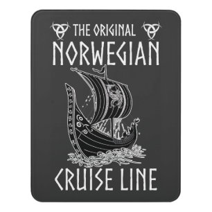 Original Norwegian Cruise Line - Nostalgic Voyage Door Sign