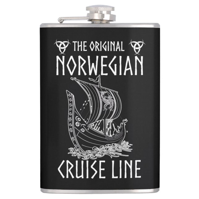 Original Norwegian Cruise Line - Nostalgic Voyage  Flask (Front)