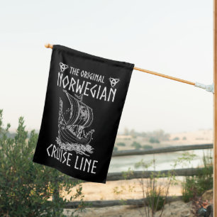 Original Norwegian Cruise Line - Nostalgic Voyage House Flag
