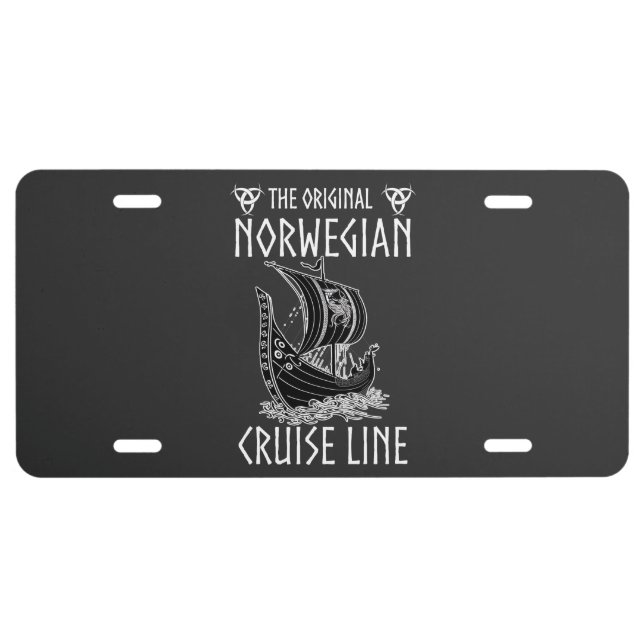 Original Norwegian Cruise Line - Nostalgic Voyage  License Plate (Front)