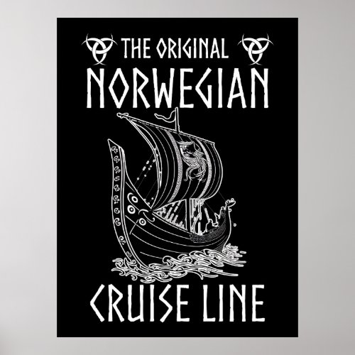 Original Norwegian Cruise Line _ Nostalgic Voyage  Poster