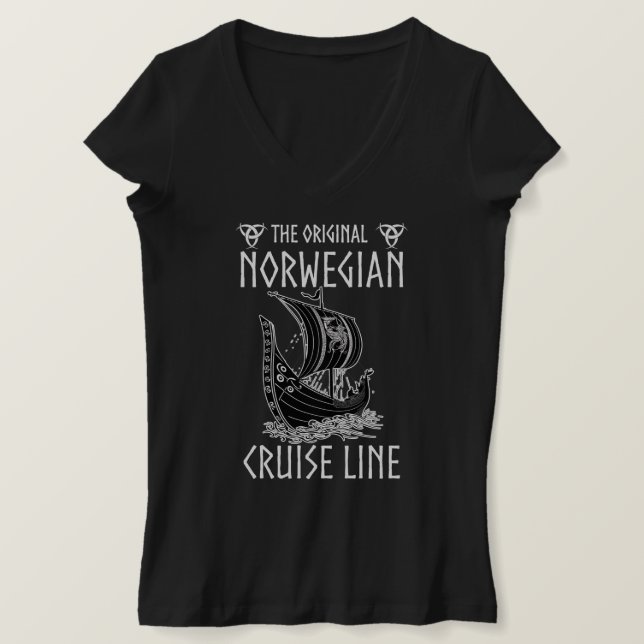 Original Norwegian Cruise Line - Nostalgic Voyage  T-Shirt (Design Front)