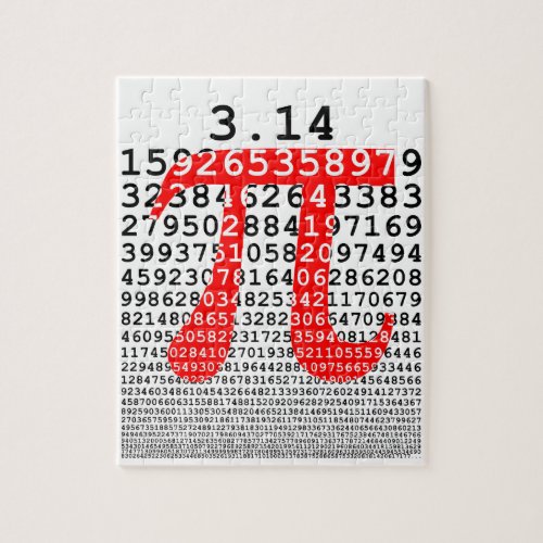 Original number pi day mathematical symbol jigsaw puzzle
