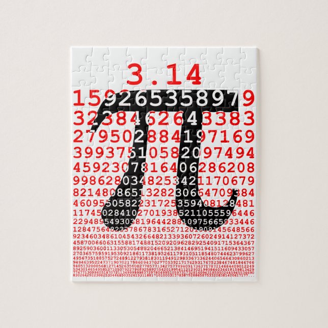 Original number pi day mathematical symbol jigsaw puzzle (Vertical)