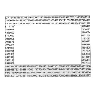 Original number pi day mathematical symbol magnetic picture frame