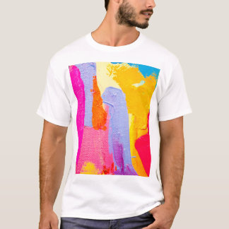 Original Oil Painting: Colorful Abstract T-Shirt