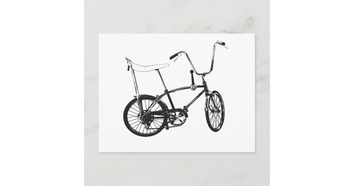 Original old School bike Postcard | Zazzle