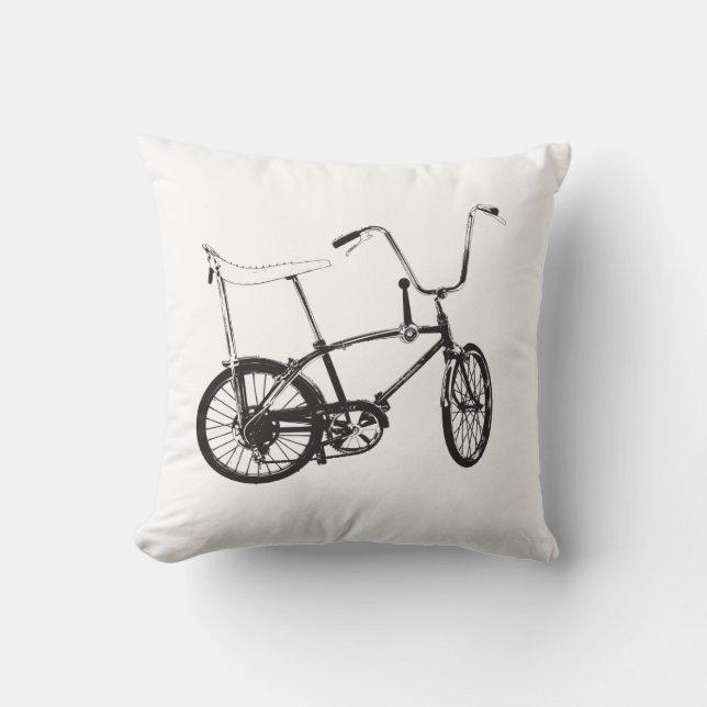 Original old School bike Throw Pillow (Front)