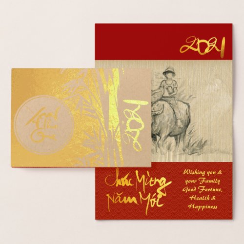 Original Ox Kid painting 2021 Luxury Foil GC3 Foil Card