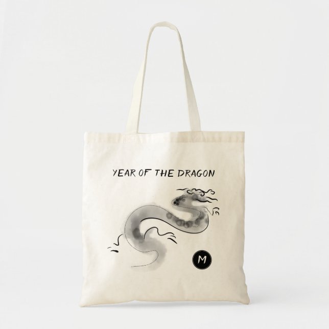 Original Painting 1 Dragon Year 2024 Monogram TB Tote Bag (Front)