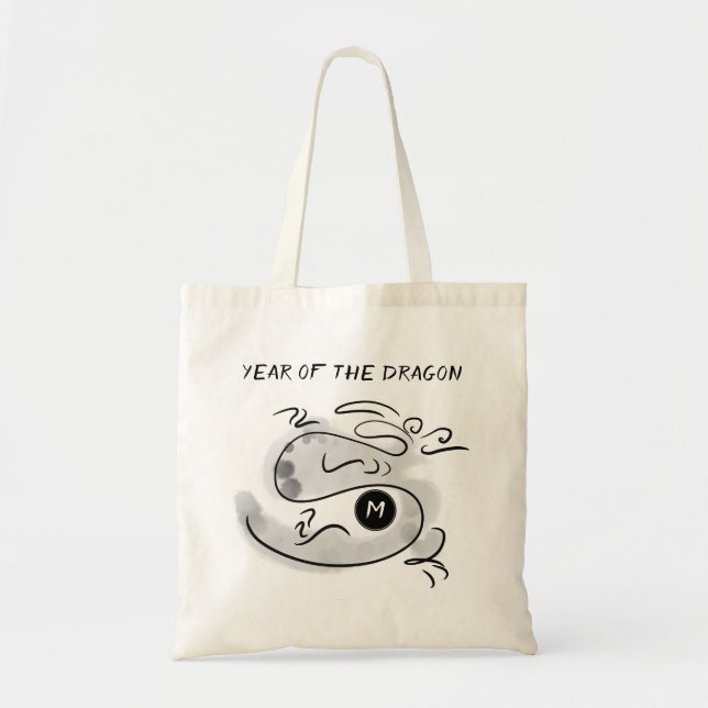 Original Painting 2 Dragon Year 2024 Monogram TB Tote Bag (Front)
