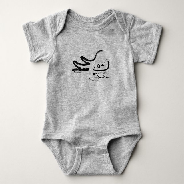 Original painting 2 Snake Chinese New Year 2025 T Baby Bodysuit (Front)