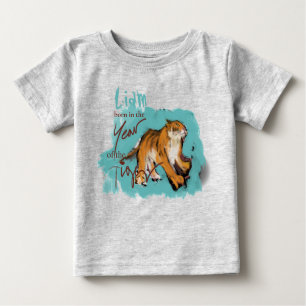 Original painting Chinese Tiger Year New Baby 2022 Baby T-Shirt