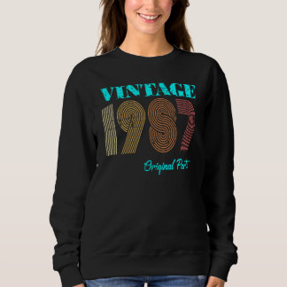 Original Parts of Men and Women Vintage 1987 Sweatshirt